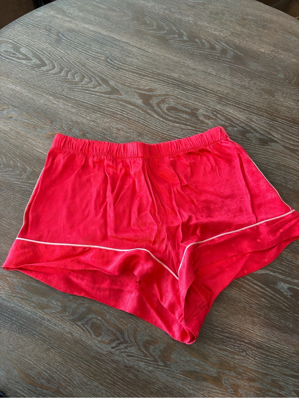 Victoria's Secret Hot Pink Athletic Lounge Shorts with White Piping